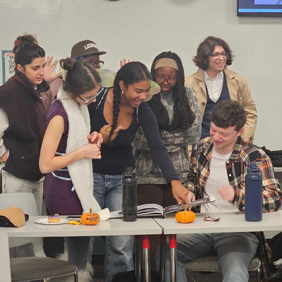 Group of TRAC Fellows in a classroom